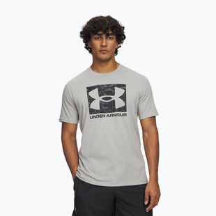 Herren Trainings-T-Shirt Under Armour ABC Camo Boxed Logo titanium/black