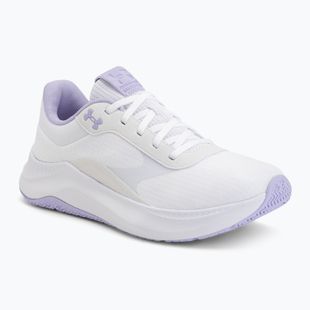 Damen Trainingsschuhe Under Armour Aurora 3 white/white/purple crest