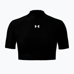 Damen-Trainingsshirt Under Armour HeatGear Crop Mock ultimate black/white