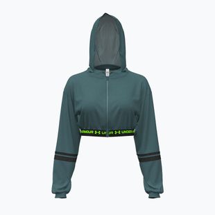 Damen-Sweatjacke Under Armour HeatGear Mesh FZ rack green/hyper green