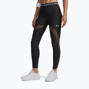 Herren Trainingsleggings Under Armour HeatGear Mesh ultimate black/white