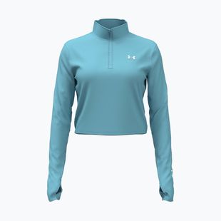 Damen Trainings-Longsleeve Under Armour Tech Branded 1/2 Zip blue haze/lumos lime/white