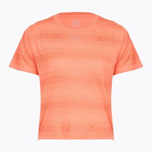 Damen-Laufshirt Under Armour Velociti electric tangerine/black/green mode