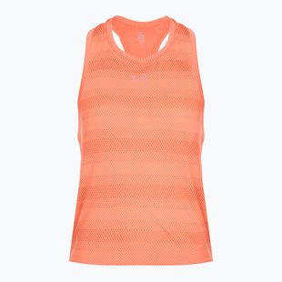 Damen-Laufshirt Under Armour Velociti Singlet electric tangerine/black/green mode