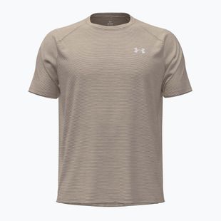Herren Trainingsshirt Under Armour Tech Textured timberwolf taupe/white
