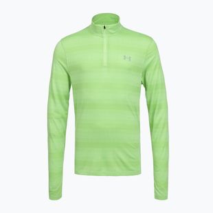 Herren-Laufpullover Under Armour Velociti 1/4 Zip lumos lime/white