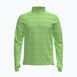Herren-Laufpullover Under Armour Velociti 1/4 Zip lumos lime/white