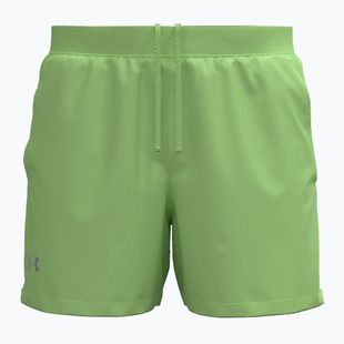Laufshorts für Herren Under Armour Launch 5" lumos lime/white