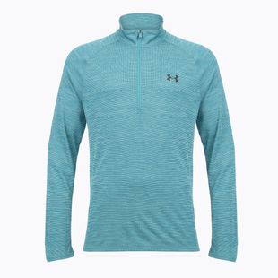 Herren Longsleeve Under Armour Tech Textured 1/2 Zip boundless blue/black