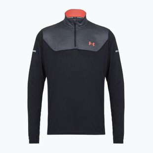 Herren-Sweatshirt Under Armour Tech Utility 1/4 Zip black/venom red