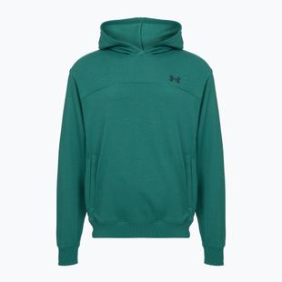 Herren Hoodie Under Armour Rival LW Hoodie rack green/black