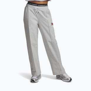 Damenhose Under Armour Sport Terry Trend halo gray light heather/black