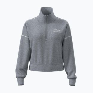 Damen-Sweatshirt Under Armour Rival Fleece Script HZ mod gray light heather/white