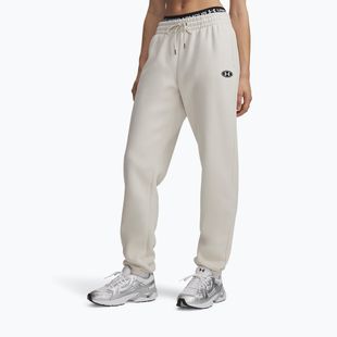 Damenhose Under Armour Icon Fleece Nov Jogger summit white/white