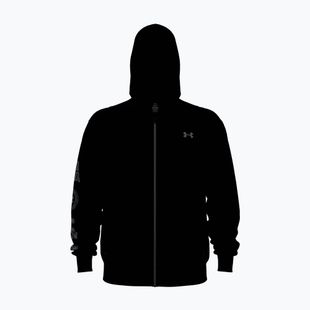 Herren-Sweatshirt Under Armour Rival LW Graphic FZ black/black