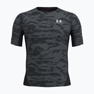 Herren Trainingsshirt Under Armour HG Printed black/castlerock/white