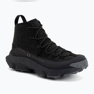 Herren-Trekkingstiefel Under Armour Charged Expanse Mid LTHR WP Black/Anthracite/Bayou