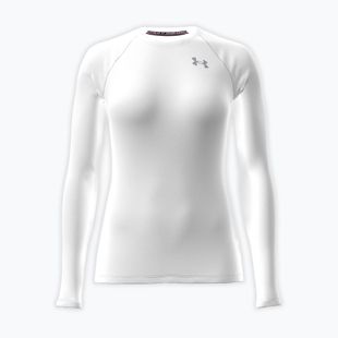 Damen-Trainingslangarmshirt Under Armour HG Authentics Comp LS white/halo gray