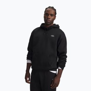 Herrenpullover Under Armour Rival Fleece Hoodie ultimate black/white