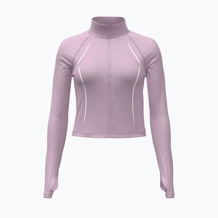 Damen-Trainingssweatshirt Under Armour Meridian Contour Full Zip mauve pink/white/mauve pink