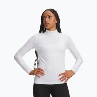 Damen-Trainingslangarmshirt Under Armour ColdGear Mock LS white/halo gray