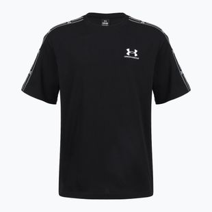 Herren-Shirt Under Armour Icon HWT Tee Taped SS ultimate black/white