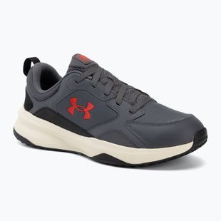 Herren Trainingsschuhe Under Armour Charged Edge castlerock/winter white/anthem red