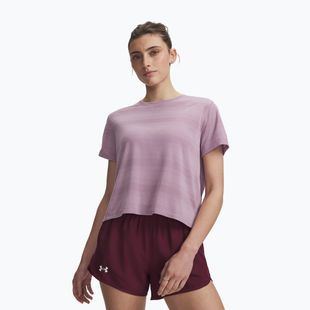 Damen-Laufshirt Under Armour Velociti SS mauve pink/reflective