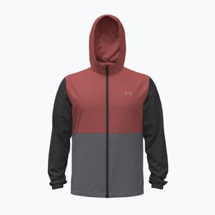 Laufjacke für Herren Under Armour Velociti Hooded Jacket ultimate black/heritage red/reflective