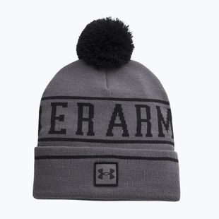 Herren-Wintermütze Under Armour Halftime Pom Beanie castlerock/black/black