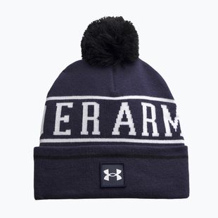 Herren-Wintermütze Under Armour Halftime Pom Beanie midnight navy/white/white