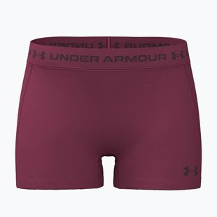 Damen Trainingsshorts Under Armour HeatGear Shorty claret/ox blood
