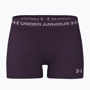 Damen Trainingsshorts Under Armour HeatGear Shorty purple echo/mauve pink