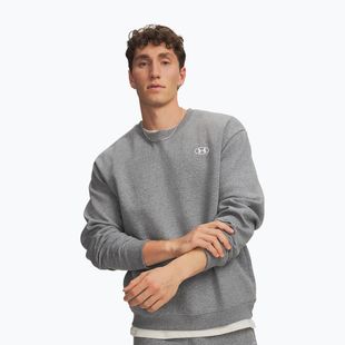 Herrenpullover Under Armour Rival Fleece Crew castlerock light heather/white