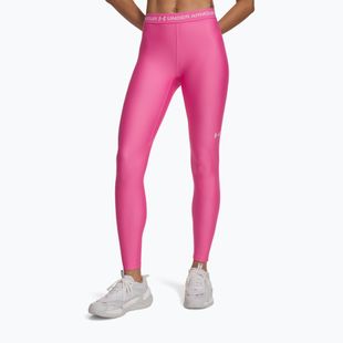 Damen-Trainingsleggings Under Armour HeatGear Leggings pink frenzy/prime pink