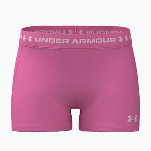 Damen Trainingsshorts Under Armour HeatGear Shorty pink frenzy/prime pink
