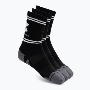 Socken Under Armour Perf Tech Nov Crew 3 pack ultimate black/ultimate black/white