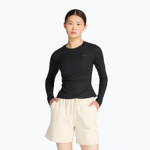 Damen-Longsleeve New Balance Micro-Rib schwarz