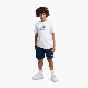 Kinder-Set New Balance Stacked Logo Tee & FT Short nb bright white