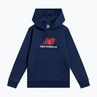 Kinder-Sweatshirt New Balance BB Stacked Logo Hoodie nb navy