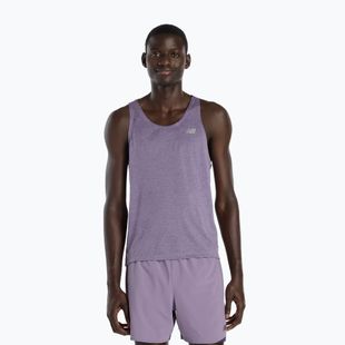 Herren-Shirt New Balance Singlet Athletics candied violet heather
