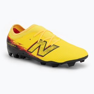 Fußballschuhe Kinder New Balance Schuhe Furon Team V8 FG punch yellow/black 100/fire cracker