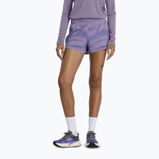 Damen-Laufshorts New Balance RC Printed 3" candided violet