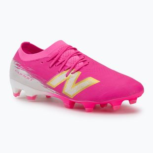 Fußballschuhe New Balance Furon Pro V8 FG pink heat/sea salt/gold metallic