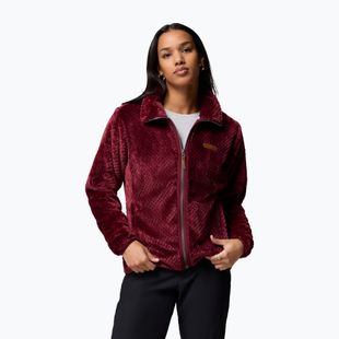 Damen-Fleecejacke Columbia Fire Side II Sherpa Full Zip rich wine