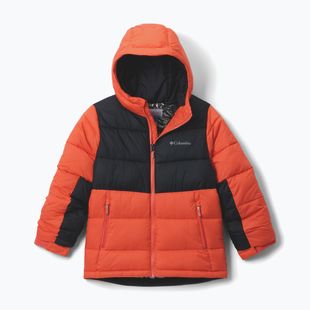 Gefütterte Jacke Kinder Columbia Pike Lake II Hooded zing/black