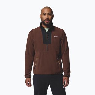 Herren-Fleecejacke Columbia Sequoia Grove Half Zip Fleece tobacco/black