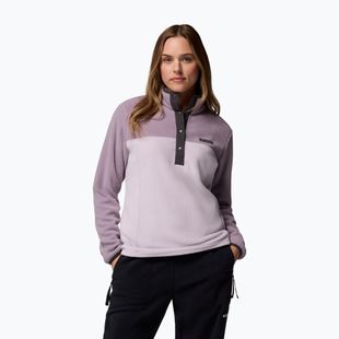 Damen-Fleece-Pullover Columbia Benton Springs 1/2 Snap lavender pearl/shale purple/shark