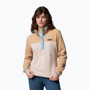 Damen-Sweatshirt Columbia Benton Springs 1/2 Snap dark stone/canoe/vintage blue