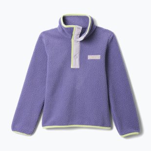 Kinder-Fleecejacke Columbia Halvetia II Half Snap Fleece stormwatch/lavender pearl